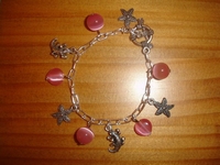 Bracelet argent Céline rose