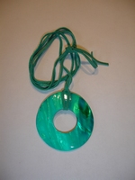 collier donuts nacre turquoise