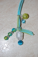collier Tropique vert / bleu