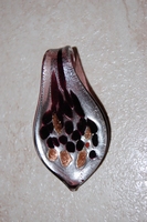 Feuille mauve et argent