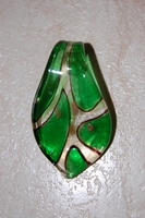 Feuille verte translucide