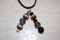 collier Noir et Caramel