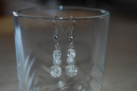 boucles d`oreilles Trio cristal de roche