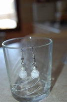 boucles d`oreilles Cristal de roche