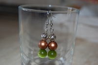 boucles d`oreilles Olive softy caramal
