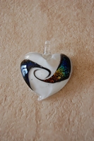 Mini coeur blanc dichroic