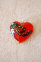 Mini coeur rouge dichroic