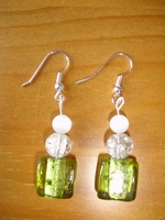 boucles d`oreilles Ambon vert