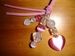 collier Muriel rose / blanc