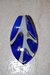 Feuille bleu outremer