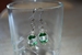 boucles d`oreilles Intemporelles cristal vert